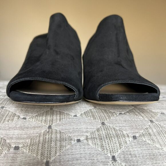 Via Spiga Teresa Black Suede Slingback Heeled Sandals Women 9 M Open Toe Classic - Picture 9 of 16